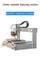 Machine de dosage multi-têtes à 5 axes de haute précision, distributeur automatique de colle, précision de répétition de 0,02 mm, 800 kW, 220 V, engrenage moteur