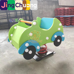 Caballo balancín de plástico PE para exteriores, nuevo modelo de primavera, con diseño de animal, doble y multipersona, para parques infantiles, guarderías y comunidades. - Product Image 1