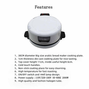 Máquina para Hacer Pizza Eléctrica de Gran Capacidad, Placa Antiadherente, Máquina para Asar Carne, Electrodomésticos de Cocina - Product Image 4