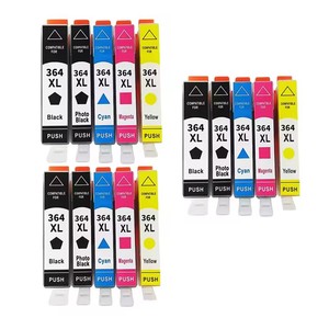 <span class=keywords><strong>Cartouche</strong></span> d'encre <span class=keywords><strong>364XL</strong></span> 364 XL <span class=keywords><strong>compatible</strong></span> avec HP364 pour HP Photosmart 5520 5524 6510 6520 7510 B109 B110 B209 B210 C309 C310 C410 - Product Image 2