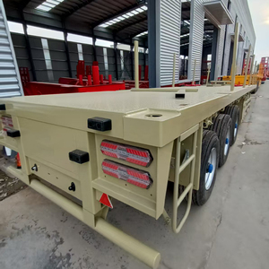 Remorques à plateau 4 essieux 45 pieds semi Tanzanie d'<span class=keywords><strong>occasion</strong></span> Remorque à corps plat pour camion avec crochet à queue de pin Vente - Product Image 3