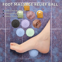 Balle de massage texturée pour les pieds, soulagement de la fasciite plantaire, rouleau de thérapie des points de pression, balle à picots de réflexologie pour hommes et femmes