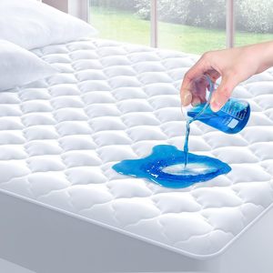 Tùy chỉnh không gây dị ứng 3D chần có thể giặt nệm Pad 100% không thấm nước Nữ Hoàng nệm bảo vệ - Product Image 1