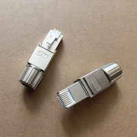 Câble Ethernet de terrain 8P8C sans outil Cat 7 Réseau FTP Blindé Cat6a Cat7 Connecteur RJ45 Modulaire Sans Outil