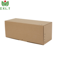 Caja de Envío con Cierre Automático Personalizada de Fábrica, Sin Cinta Adhesiva, Cierre Automático, Materiales Reciclados, Laminación Mate