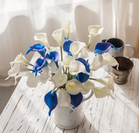 Bestseller Handgefertigte Mini-Kallus Kunstblumen Bunte Einzelne Kallusblumen für Hochzeit Party Heim- und Gartendekoration