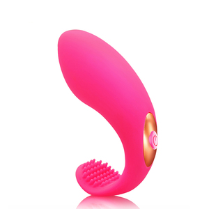 Vibromasseur clitoridien rose pour adultes avec jouet de stimulation en silicone pour adultes - Product Image 5