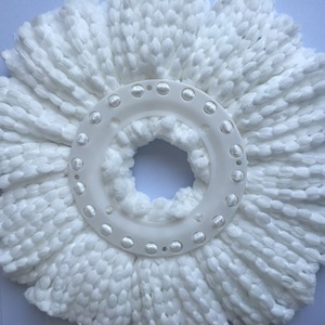 Repuesto de Almohadillas de Algodón Giratorias para Mopa DS2019, Paño de Repuesto para Limpieza de Pisos, Mopa Redonda con Exprimidor, Cabezal de Mopa de Microfibra - Product Image 6