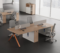 Poste de travail de bureau moderne 9 mm en panneau de particules E1, hauteur réglable, ventilateur de refroidissement écologique, support CPU, verrouillage par mot de passe, long