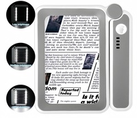4X LED Magnifying Glass with Adjustable Light Lightweight Handheld Magnifier