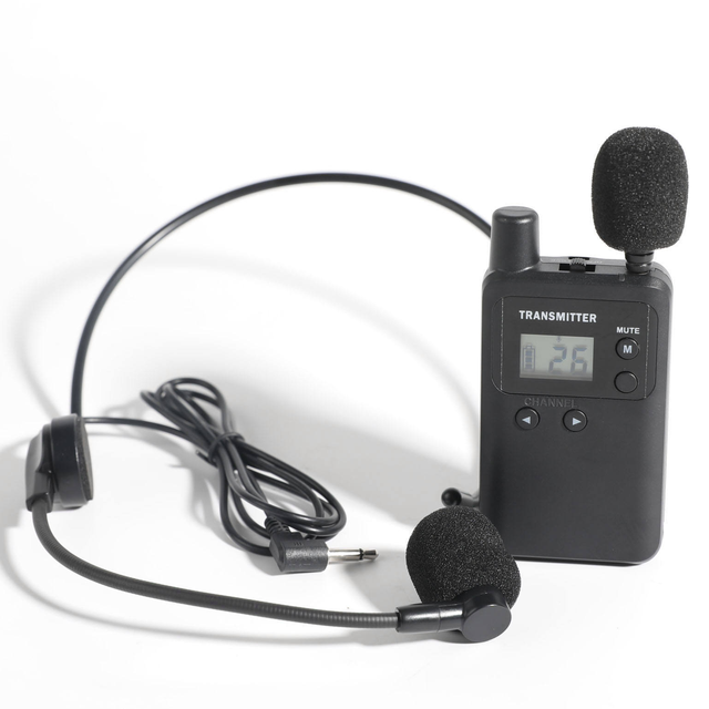 813T Audio Guide System Wireless Whisper Tour Guide System Sounds Clear for Group Bus Tour Factory Tour Museum Visiting