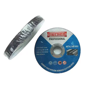 Disque de coupe pour métal et disque de meulage abrasif en acier inoxydable pour le marché indien <span class=keywords><strong>T42</strong></span> 4 pouces 107x1.2x16mm Noir - Product Image 4