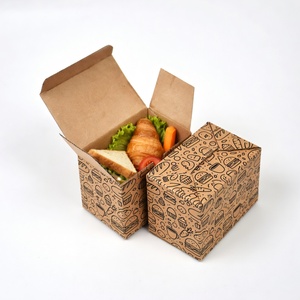 กล่องกระดาษคราฟท์แบบมีฐานตะขอ ผลิตตามสั่ง ย่อยสลายได้ เป็นมิตรต่อสิ่งแวดล้อม สำหรับอาหาร <span class=keywords><strong>ซูชิ</strong></span> อาหารเด็ก ขนม ลูกอม พร้อมพิมพ์ลายนูน - Product Image 3