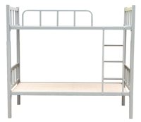 Lit superposé en acier robuste sur mesure avec barrière de sécurité, échelle robuste, lit double en métal durable pour dortoir scolaire, auberge de jeunesse, personnel