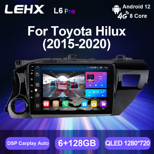 Lehx L6Pro เครื่องเล่นดีวีดีติดรถยนต์วิทยุมัลติมีเดียสำหรับรถยนต์ Android12 QLED 2 DIN AN120 2015-2020 2DIN สเตอริโอ CarPlay GPS - Product Image 2