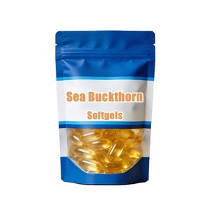 Gélules de collagène et d'oméga 7 à l'argousier en gros, suppléments de baies, 4400 mg, capsules d'huile de graines d'argousier en gélules molles - Product Image 1