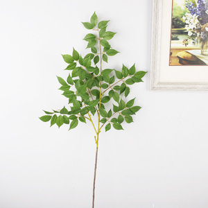 Planta Artificial con Ramas Largas y Hojas Divididas para Decoración del Hogar y Bodas, Plástico de Alta Simulación para Uso en Interiores - Product Image 2