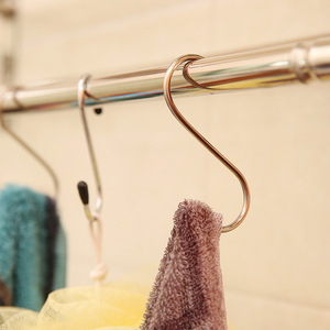Stainless steel <b>S</b>-<b>hook</b>, <b>S</b>-shaped <b>hook</b>, iron <b>hook</b>, <b>S</b>-<b>hook</b>, kitchen door <b>hook</b>, traceless <b>hook</b>, multi-functional <b>S</b>-<b>hook</b>, 4-pack - Product Image 4