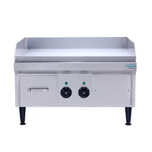 Kitchen Equipment Heavy Duty Electronic Ignition Cast Iron Electric Range Griddle For Hotel