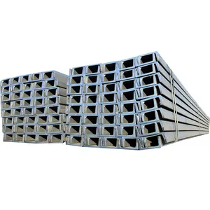 Perfil de aço galvanizado flange paralelo tamanhos de perfil do canal tamanho métrico ferro de peso mc12 x 45 por peça