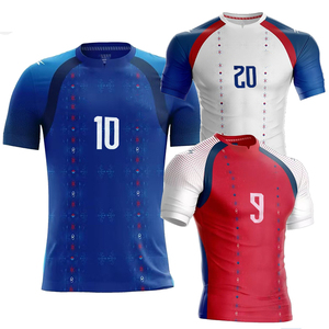 Maillots de football en gros, nouveaux modèles 2026 2027, pour hommes, manches courtes, haute qualité, séchage rapide, I Love See the Haiti - Product Image 3