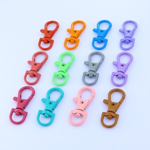 Mousquetons pivotants en zinc couleur bonbon, crochets à pression, anneaux <span class=keywords><strong>porte</strong></span>-clés avec serrure TSA, accessoires de fabrication de bijoux et de <span class=keywords><strong>porte</strong></span>-clés DIY, vente en gros - Product Image 4