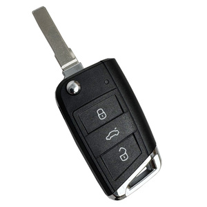 Lame HU66 HU162T pour VW <span class=keywords><strong>Golf</strong></span> 5 Golf7 Sportsvan GTI MK7 pour Skoda Octavia A7 pour Seat MQB coque de clé de voiture à distance - Product Image 5