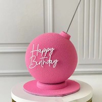Hot Selling Gold Acryl Kuchen Dekorationen Alles Gute zum Geburtstag Side Topper für Kuchen Dekor Kuchen Dekorieren Lieferungen