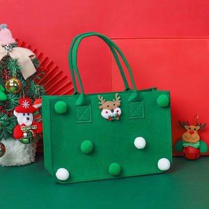 Emballage de cadeau coloré en vrac sacs d'emballage de bijoux sacs en papier fourre-tout de luxe avec poignée sacs cadeaux de Noël - Product Image 3