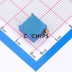 Resistencia Ajustable/Potenciómetro 3296W-502, Componente de Orificio Pasante (THT)-3P, 9.5x4.8mm, Resistencia de 5kOhm, 10%, 500mW, 250ppm ℃ - Product Image 2