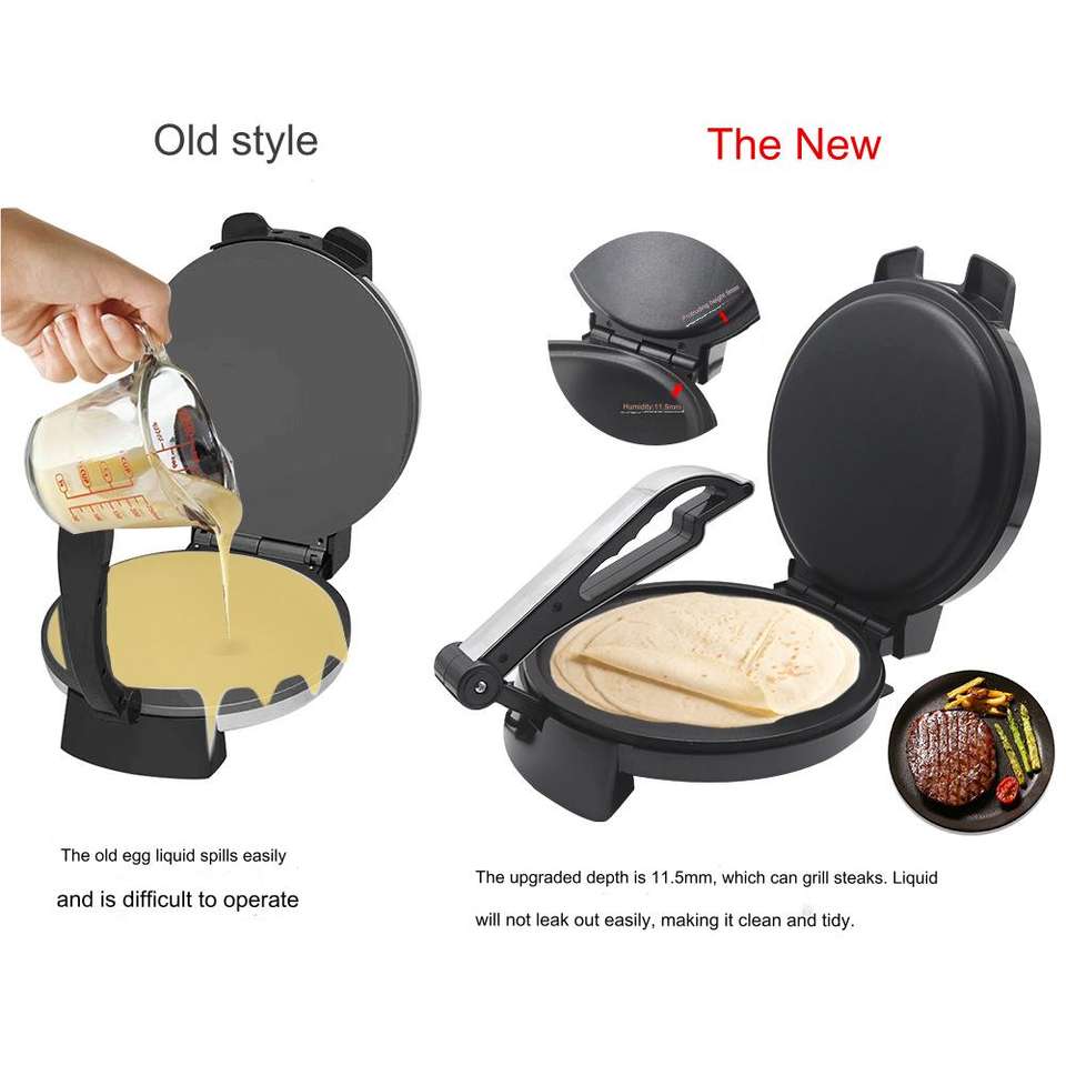 Wholesale Automatic Roti Maker 1200w Cake Tools Double-sided Heating 50 ...