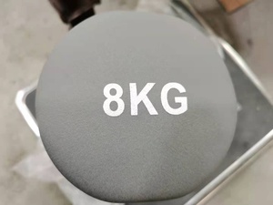 GRANDE PROMOTION Haltères en fonte vinyle 10 kg Gris/Noir Ensemble portable emballé dans deux cartons Garantie de qualité 1 an - Product Image 4