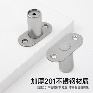 Plaque de loquet dissimulée en acier inoxydable 201, design minimaliste pour portes de chambre et doubles portes - Product Image 3