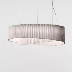 Lustre rond moderne minimaliste Arturo Alvarez Anel, blanc, LED, pour salle à manger - Product Image 2