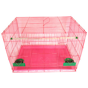 Gabbia per Uccelli Quadrata Portatile Realizzata in 300 #   Vassoi Monouso Traspiranti in Filo di Ferro con Motivo Solido per Animali Domestici - Product Image 1