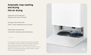 <span class=keywords><strong>Xiaomi</strong></span> Robot Vacuum X20 <span class=keywords><strong>Pro</strong></span> Estación todo en uno Navegación Barrido y fregado Fregona de aire caliente Control de aplicación de secado - Product Image 3