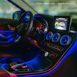 Éclairage LED de voiture Voyeego, éclairage intérieur amélioré pour Benz Classe C Classe GLC W205 53, clignotant arc-en-ciel coloré 12V - Product Image 6