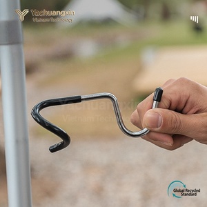Outdoor Camping <b>S</b>-Shaped Metal <b>Hook</b> with Anti-Slip Grip for Light Pole Mounting - Product Image 2