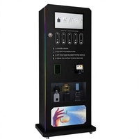 Distributeur automatique de parfum 5 bouteilles 100ml avec écran tactile SDK, Wi-Fi, acceptant cartes de crédit, pièces de monnaie et options de paiement multiples, certifié CE