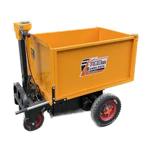 CE 1.2米长的马车四门可以用站立踏板打开农场使用卡车废物倾卸货物便宜的3轮三轮车