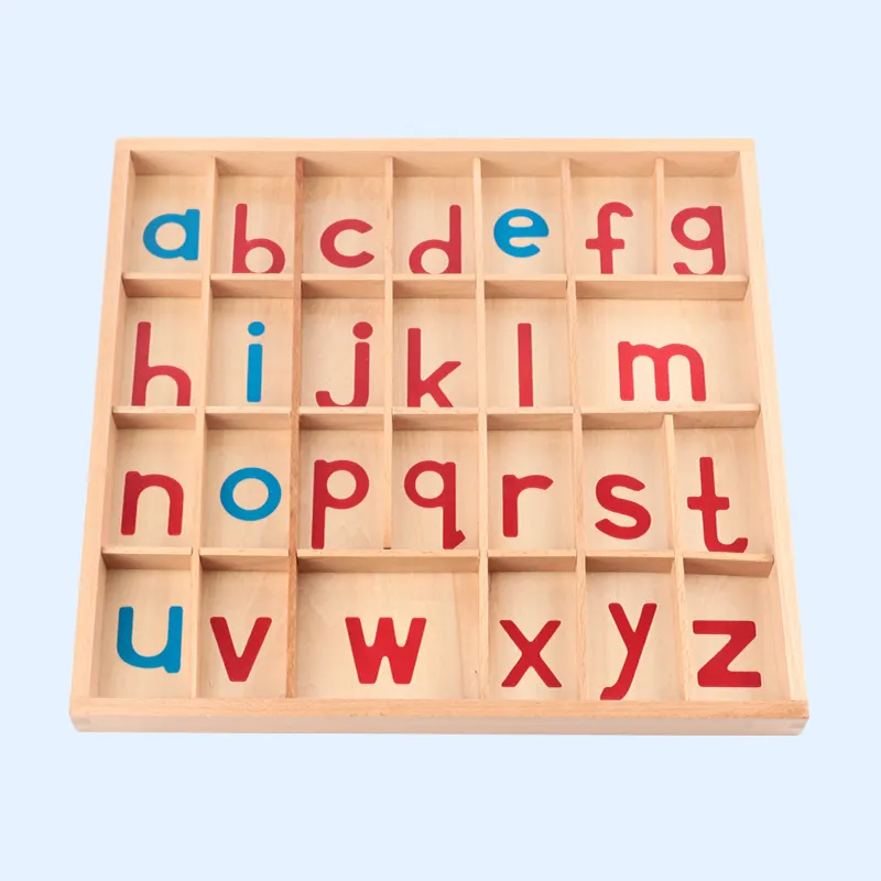 Montessori alfabe eğitici oyuncak okulöncesi eğitim mektubu öğrenme malzemesi çocuklar için