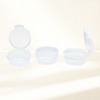 Contenants cosmétiques en plastique PP 1g 3g 5g 10g avec couvercle à charnière, petits pots vides miniatures à rabat