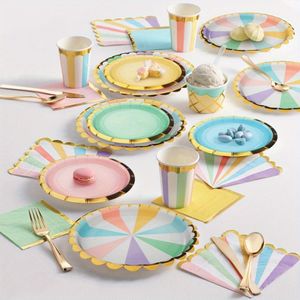 Platos Desechables Elegantes 50 Platos Desechables Cuadrados
