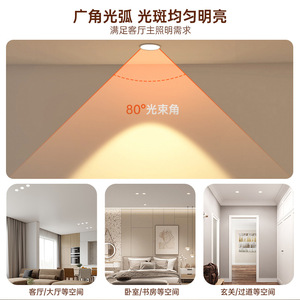 ไฟดาวน์ไลท์ Chint Deep Anti-Glare 4W 5W LED แบบฝังฝ้าเพดาน แสงวอร์มไวท์/นิวทรัลไวท์ ปรับหรี่แสงได้ เส้นผ่านศูนย์กลาง 88 มม. - Product Image 4