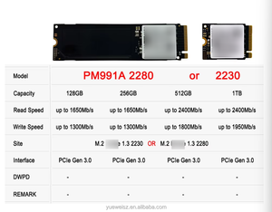 オリジナル PM991A PCIe 3.0 X4 インターフェース M.2 ソリッドステートドライブ 128GB、256GB、512GB、1TB SSDで販売中 - Product Image 4