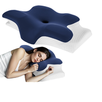 Oreiller Orthopédique Ergonomique en Mousse à Mémoire de Forme Papillon pour Soutien Cervical, Réparation du Cou, Protection Durable, Anti-Affaissement