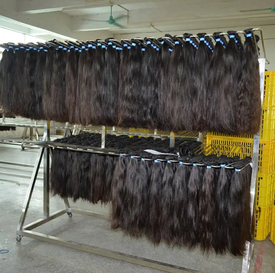 Raw Indian Remy Hair Wholesale Indian Human Hair Extension Bundle Raw Cambodian Hair Bundle Indian Hair Bundle From India Vendor