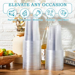 Taza de plástico desechable con tapa plana para mascotas, taza de café, fruta, té, ecológica, con logotipo personalizado - Product Image 5