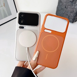 Coque de téléphone portable pour 17promax, effet peau, givrée, magnétique, simple, personnalité, anti-chute, protection - Product Image 3