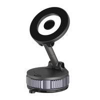 Support magnétique pour téléphone à ventouse, rotation à 360°, flexible, portable, pliable, pour pare-brise, tableau de bord, bureau, miroir, surfaces lisses